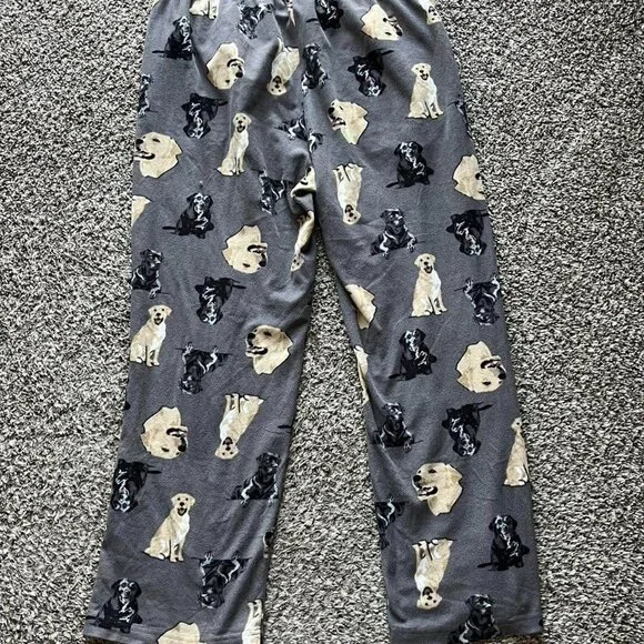 Croft Barrow Gray Dog Print Pajama Pants Womens L Loungewear Relaxation Dogs - Picture 5 of 5